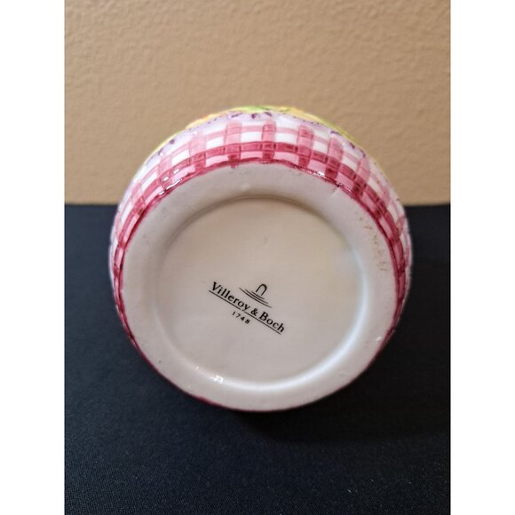 Villeroy & Boch Spring Bunnies 8' Porcelain Basket Hinged Trinket Box Ea… - Picture 6 of 9